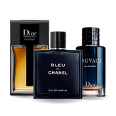 Zestaw 3 Perfum - Sauvage Dior, Bleu de Chanel, Dior Homme Intense 100ml