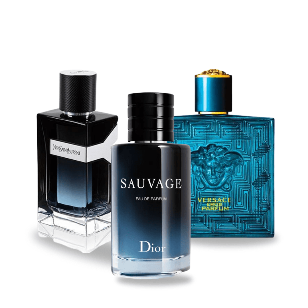 Zestaw 3 Perfum - SAUVAGE, Y MEN e EROS 100 ml